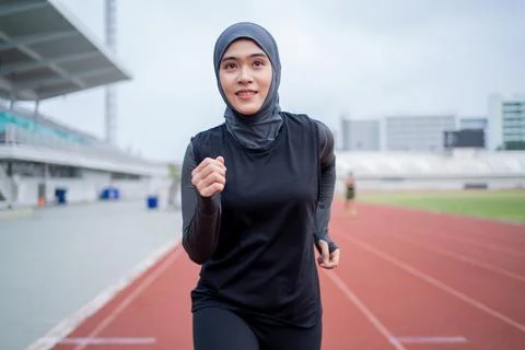 Muslim run Stock Photos