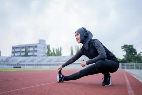 Muslim run Stock Photos