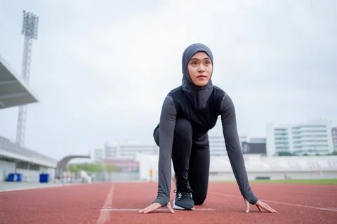 Muslim run Stock Photos