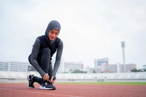 Muslim run Stock Photos