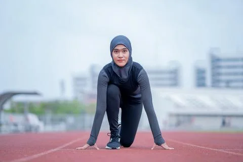 Muslim run Stock Photos