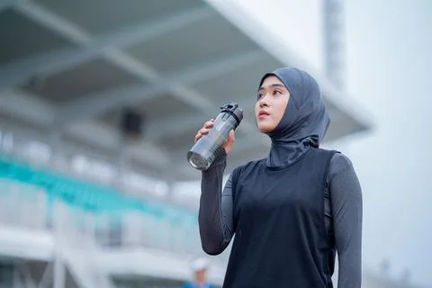 Muslim run Stock Photos