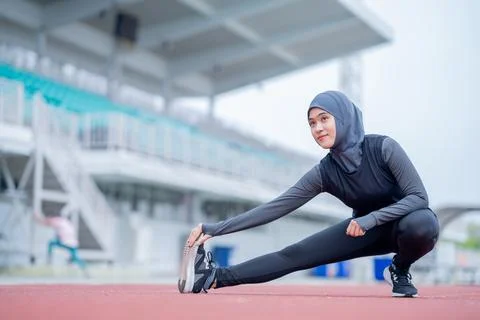 Muslim run Stock Photos