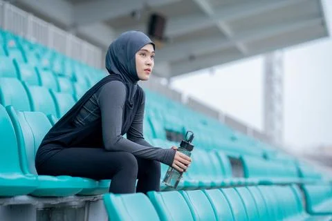 Muslim run Stock Photos