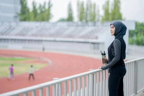 Muslim run Stock Photos