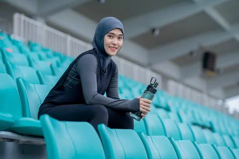 Muslim run Stock Photos