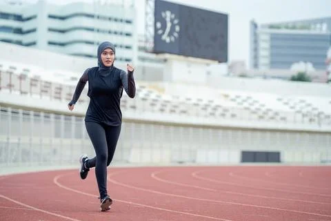 Muslim run Stock Photos