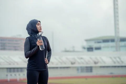 Muslim run Stock Photos
