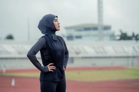 Muslim run Stock Photos