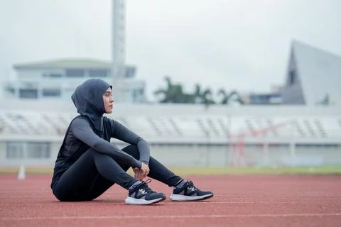 Muslim run Stock Photos