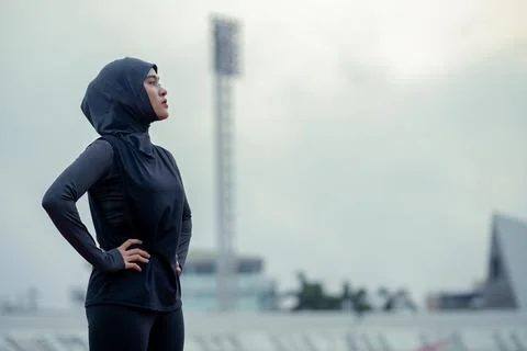 Muslim run Stock Photos