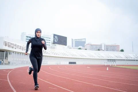 Muslim run Stock Photos