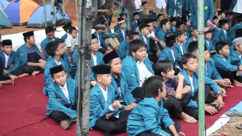 Muslim students sitting together Stock Footage 282273480