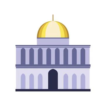 Muslim temple building Ilustración de archivo