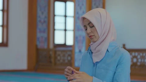 Muslim Woman Praying Stock Footage ~ Royalty Free Stock Videos  Pond5