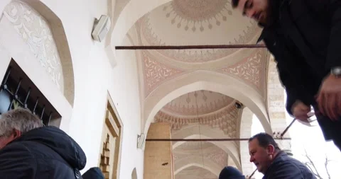 Muslims are taking the weekly prayer jumu'a Stock Footage 170256249