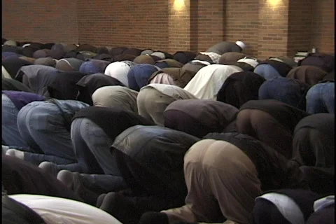 Muslims Pray Stock Footage 297956