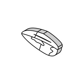 Mussel closed shell isometric icon vector illustration Stock Illustration