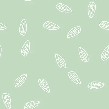 Mussel closed shell line seamless pattern Illustrazione stock