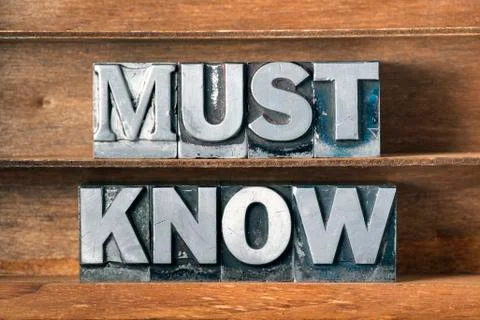 Must know tray Stock Photos