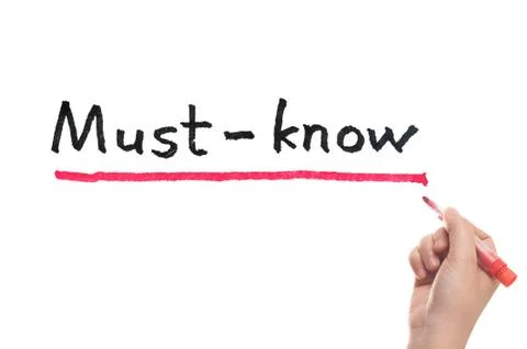 Must know words Stock Photos