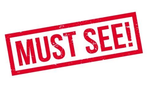 Must See rubber stamp Stock Illustration