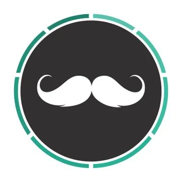Mustache computer symbol Stock Illustration