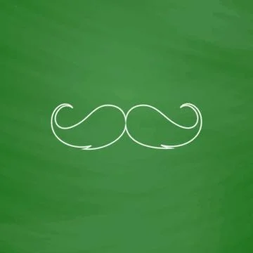 Mustache computer symbol Stock Illustration