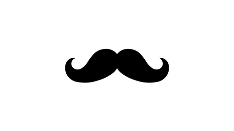Mustache green screen animated icon mustache father mustache masculine man .. Stock Footage 308763836