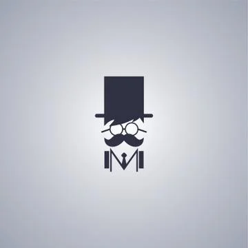 Mustache guy theme Illustrazione stock