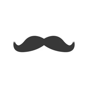 Mustache icon. Classical old style. ?solated vector illustration Stock Illustration