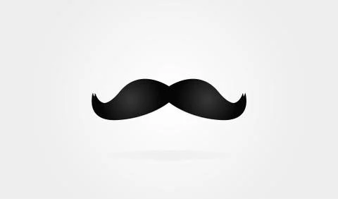 Mustache icon. Classical old style. ?solated vector illustration Stock Illustration