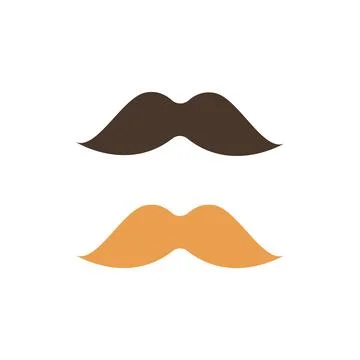 Mustache icon. Simple color vector elements of hipster style icons for ui and ux Stock Illustration