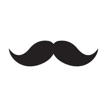 Mustache icon vector for graphic design, logo, website, social media, mobile 스톡 일러스트