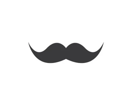 Mustache icon vector Stock Illustration
