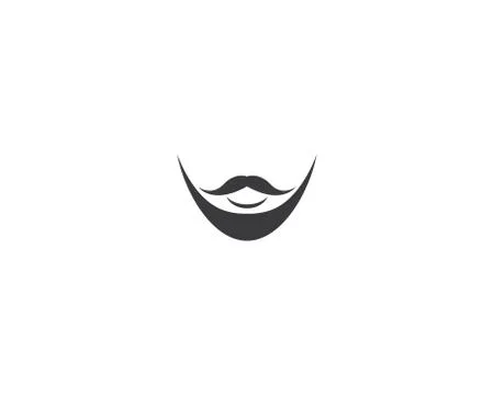 Mustache icon vector Stock Illustration