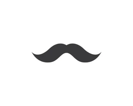 Mustache icon vector Stock Illustration