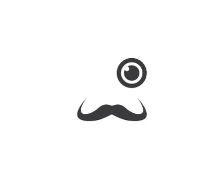 Mustache icon vector Stock Illustration