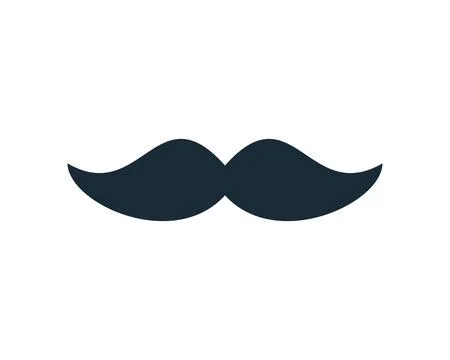 Mustache Icon Vector Logo Template Illustration Design Stock Illustration