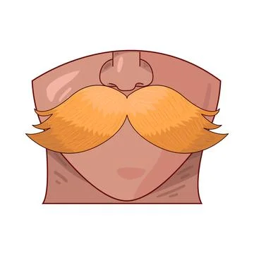 Mustache illustration Stock Illustration