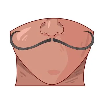 Mustache illustration Stock Illustration