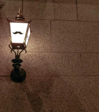 A mustache Lantern Stock Photos