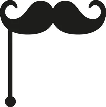 Mustache like a monocle Stock Illustration