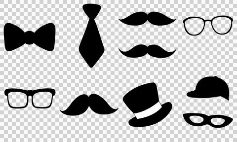 Mustache necktie 스톡 일러스트