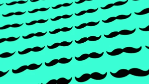 Mustache Shapes animated motion background - November Prostate cancer awareness Stock Footage 213883155