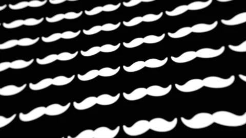 Mustache Shapes animated motion background - November Prostate cancer awareness Stock Footage 213883156