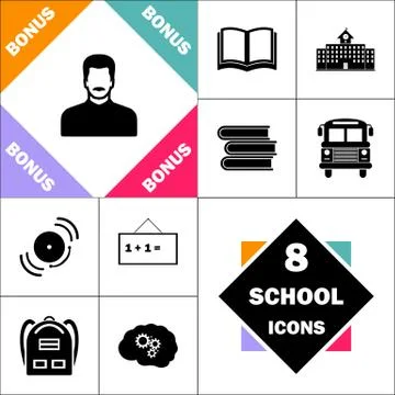 Mustached man computer symbol Ilustración de archivo