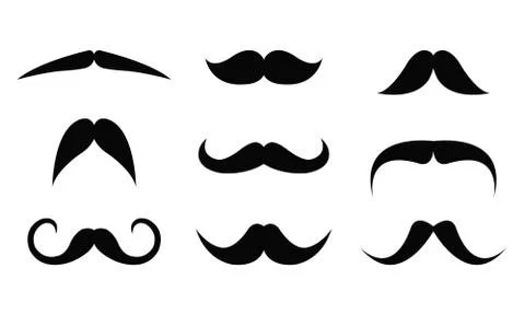 Mustaches Stock Illustration