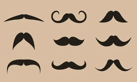 Mustaches Stock Illustration