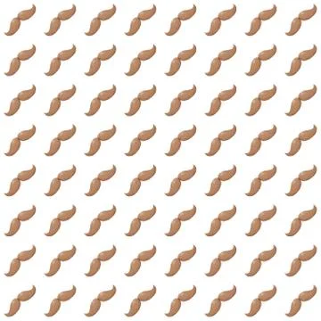 Mustaches seamless pattern. EPS 10 Stock Illustration